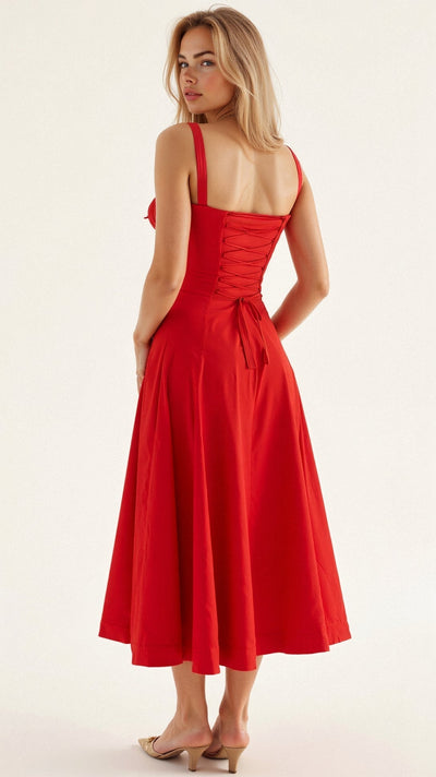 Tailliertes Bustierkleid | Schlitz-Detail | Feminine Silhouette