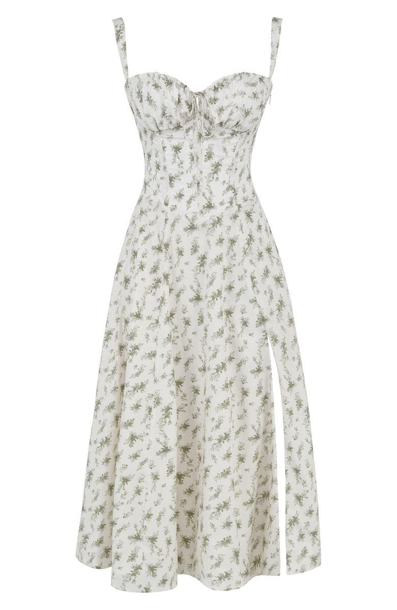 Tailliertes Bustierkleid | Schlitz-Detail | Feminine Silhouette