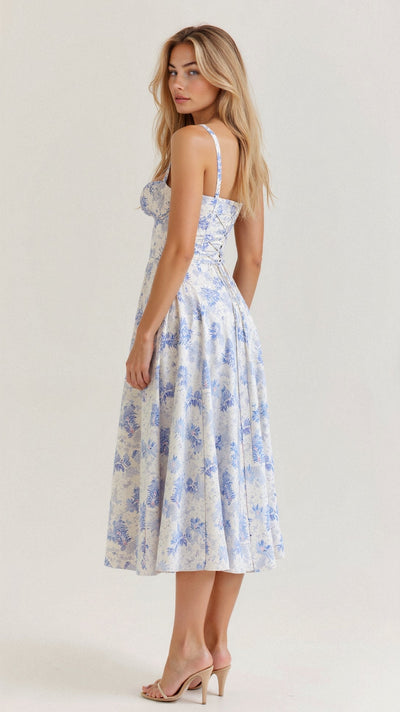Tailliertes Bustierkleid | Schlitz-Detail | Feminine Silhouette