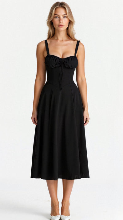 Tailliertes Bustierkleid | Schlitz-Detail | Feminine Silhouette