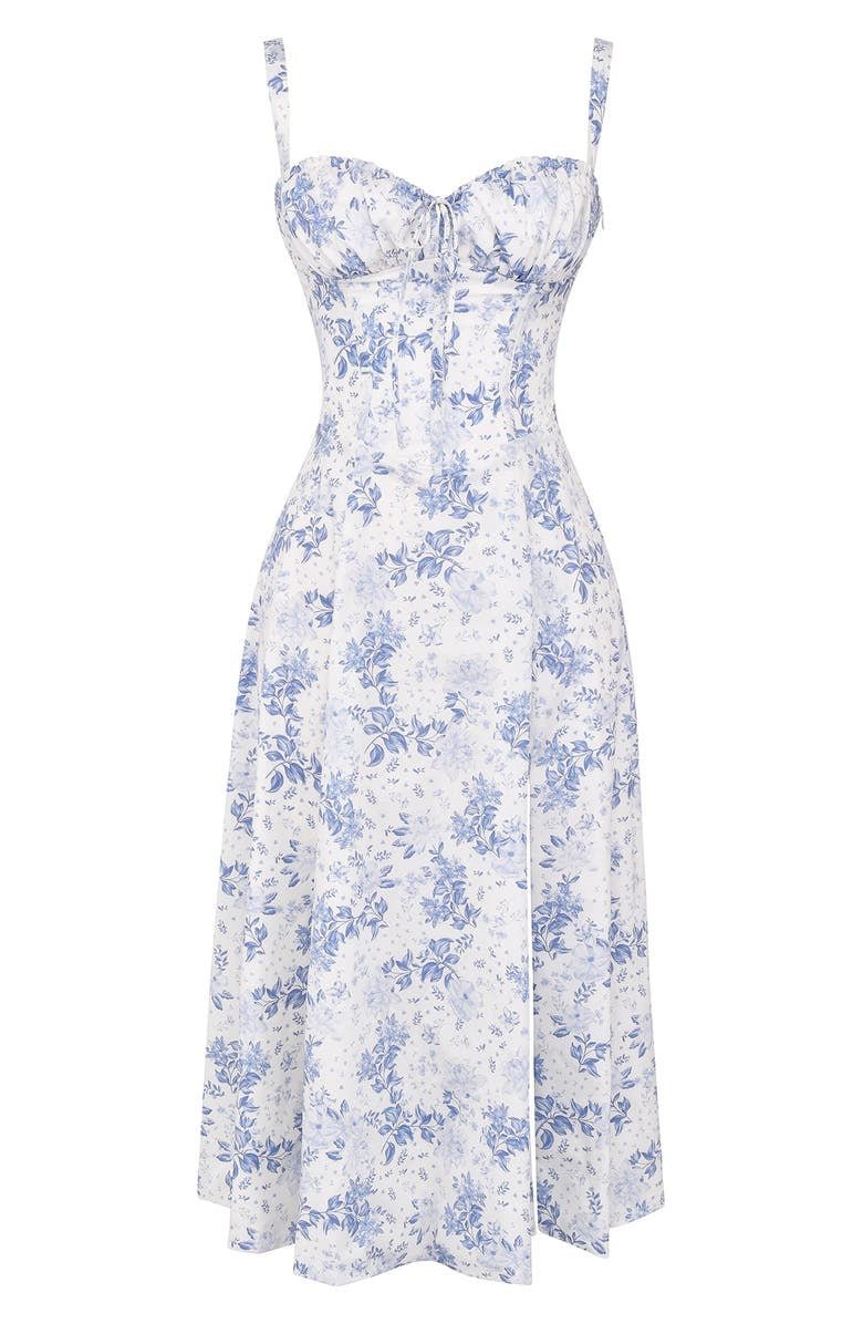 Tailliertes Bustierkleid | Schlitz-Detail | Feminine Silhouette