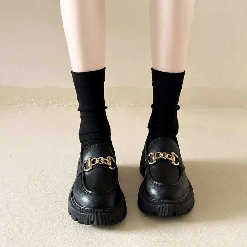 Marceline - Plateau-Loafer - Metallketten-Charme