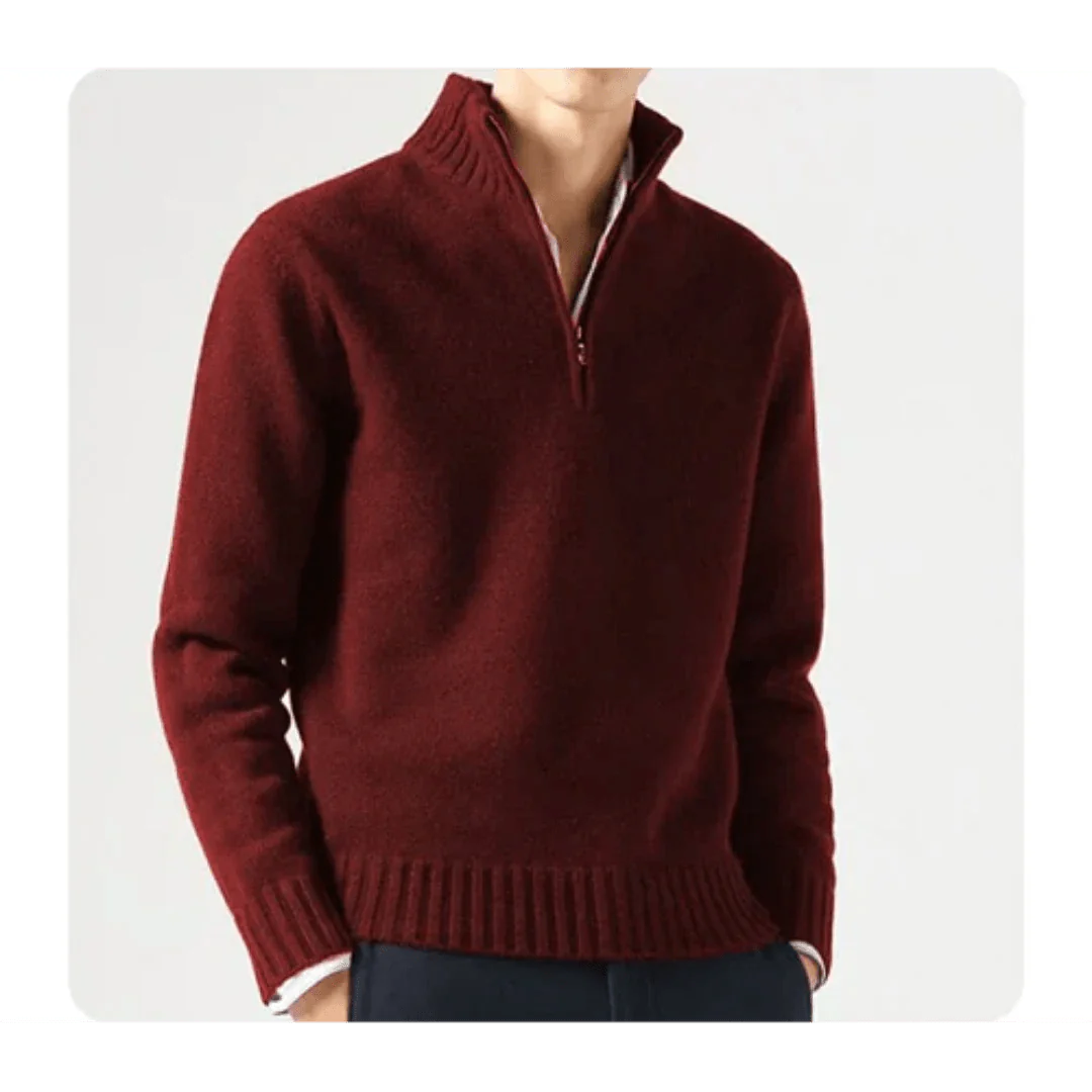 Wade - Rollkragenpullover - Halbreißverschluss-Stil