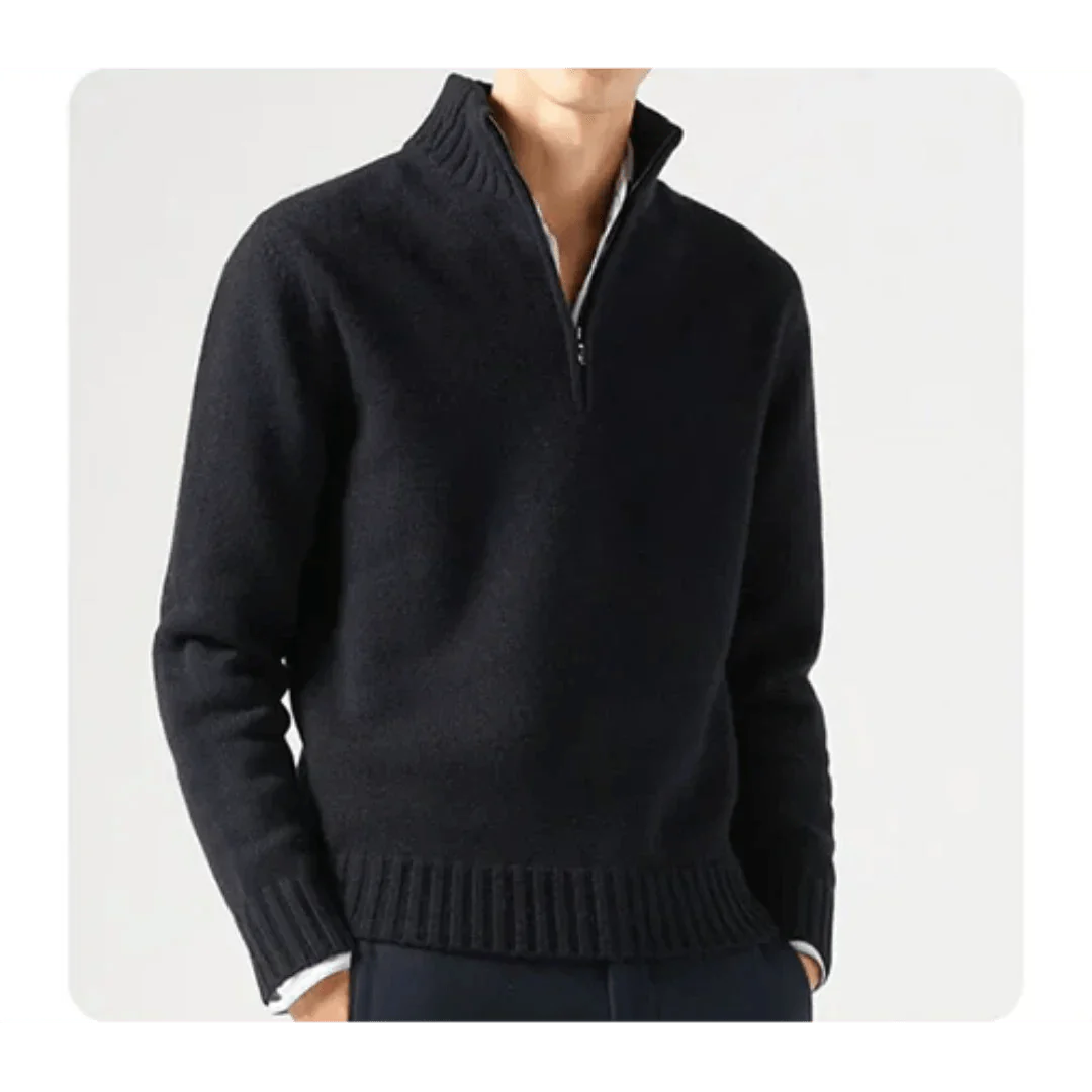 Wade - Rollkragenpullover - Halbreißverschluss-Stil