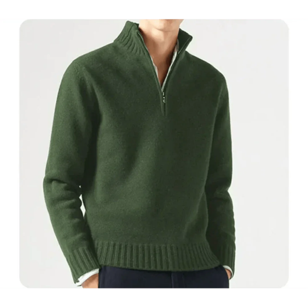 Wade - Rollkragenpullover - Halbreißverschluss-Stil