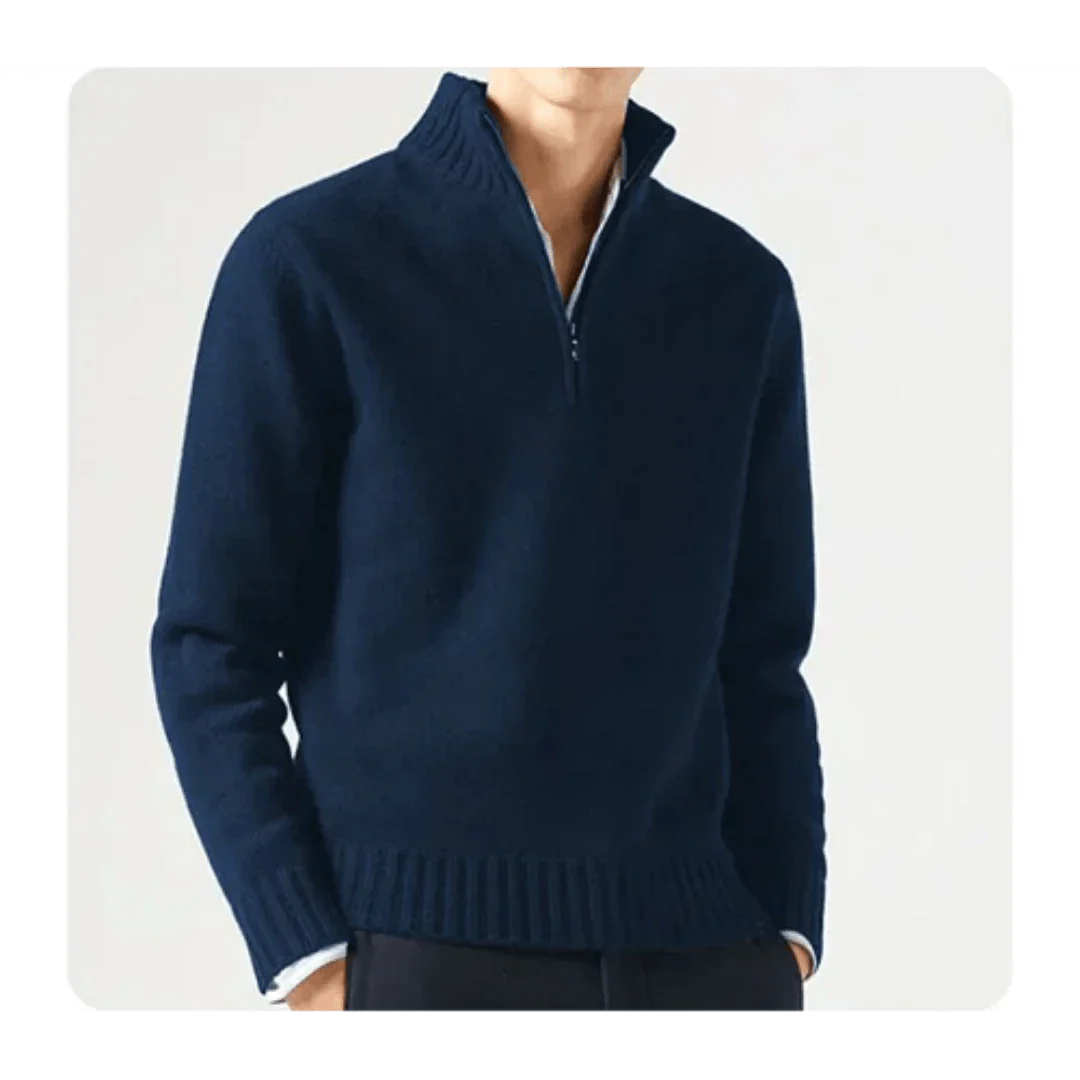 Wade - Rollkragenpullover - Halbreißverschluss-Stil