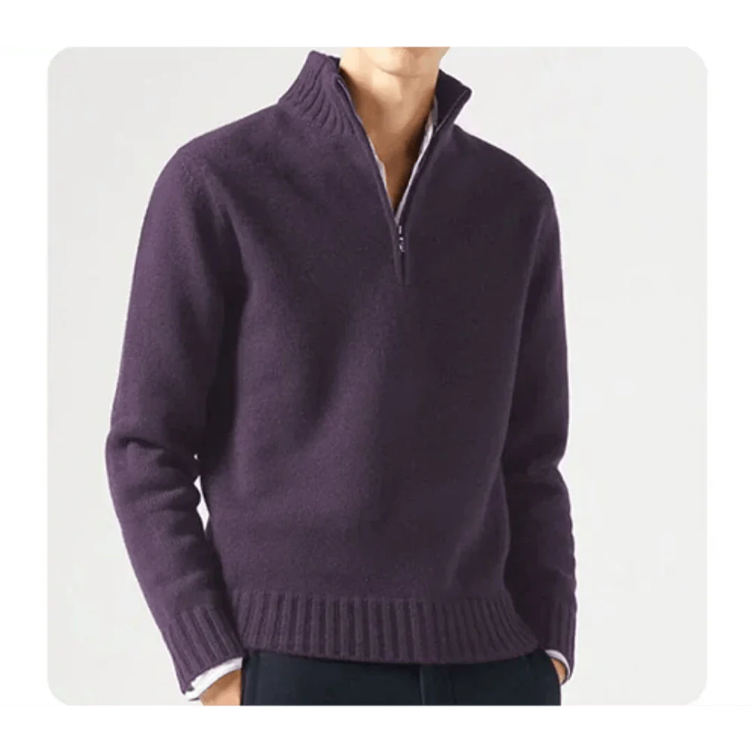 Wade - Rollkragenpullover - Halbreißverschluss-Stil