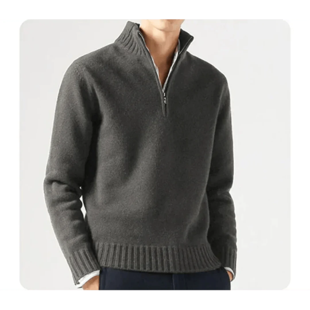 Wade - Rollkragenpullover - Halbreißverschluss-Stil