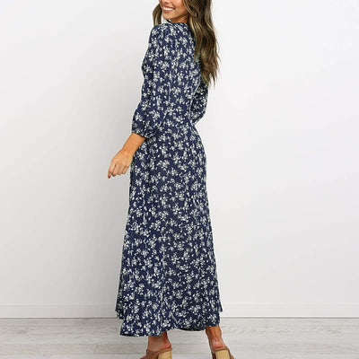 Vanessa - Elegantes Damen Maxikleid Fließender Stil