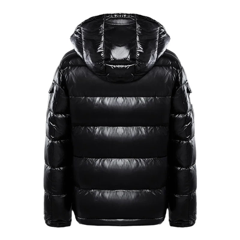 Premium gesteppte Kapuzen-Pufferjacke für Männer