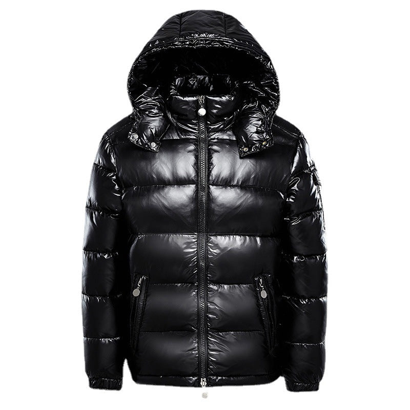 Premium gesteppte Kapuzen-Pufferjacke für Männer