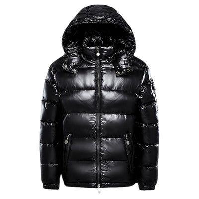 Premium gesteppte Kapuzen-Pufferjacke für Männer