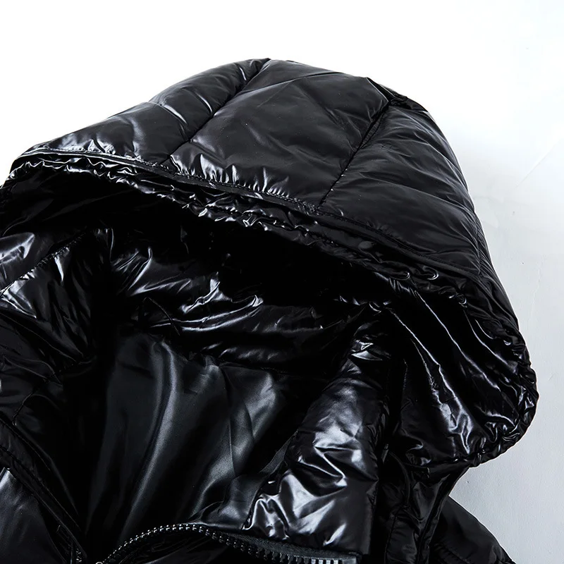 Premium gesteppte Kapuzen-Pufferjacke für Männer