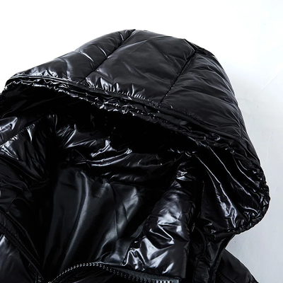 Premium gesteppte Kapuzen-Pufferjacke für Männer