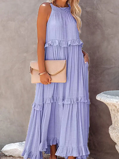 Caitlyn - Stylisches Maxikleid Damen Frühling Sommer