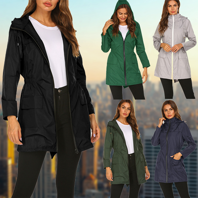 Stylische und wetterfeste Damen Regenjacke für Outdoor-Abenteuer