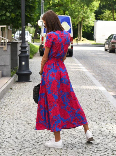 EleganceFlow™ – Damen Kleid aus Weichem Stoff für Komfort