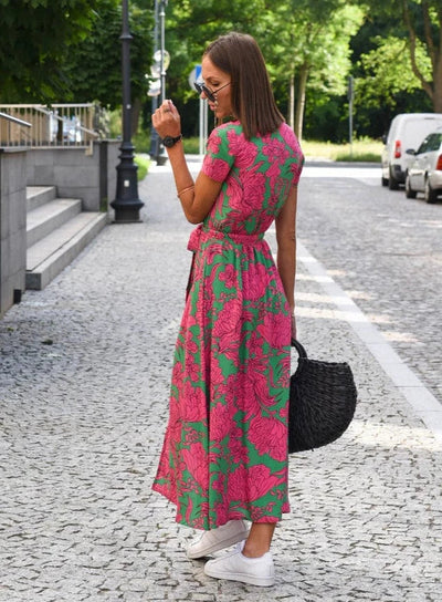 EleganceFlow™ – Damen Kleid aus Weichem Stoff für Komfort