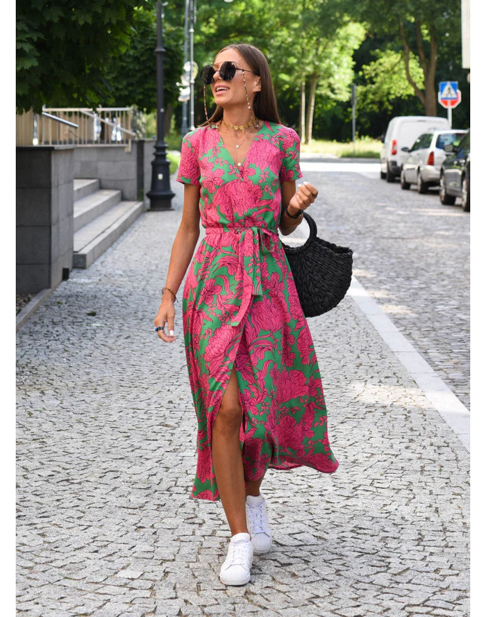EleganceFlow™ – Damen Kleid aus Weichem Stoff für Komfort
