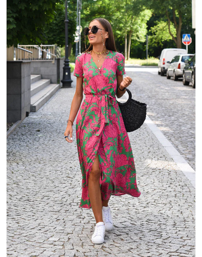 EleganceFlow™ – Damen Kleid aus Weichem Stoff für Komfort