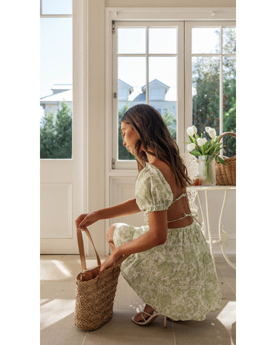 DerDelia™ – Damen A-Line Kleid mit Puffärmeln für Elegante Sommeranlässe