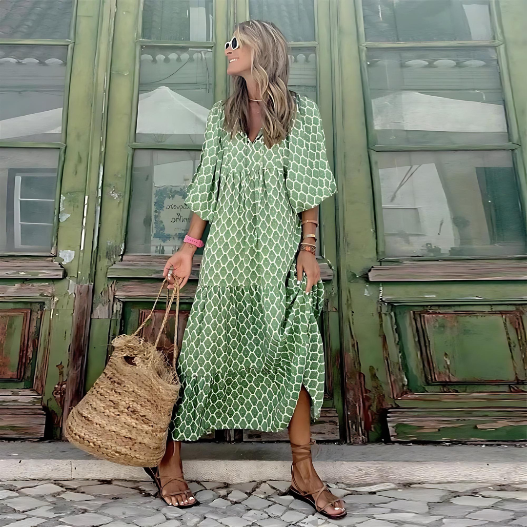 BohoChic™ – Damen Maxi Kleid Leicht & Atmungsaktiv