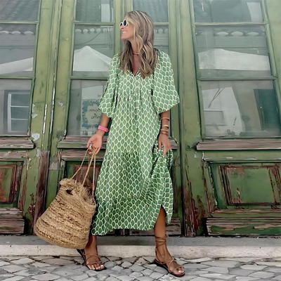 BohoChic™ – Damen Maxi Kleid Leicht & Atmungsaktiv