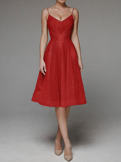 Elegantes A-Linien-Kleid | Spaghettiträger | Femininer Chic
