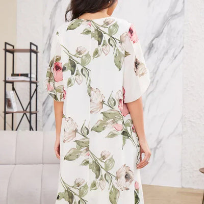 Chiffonkleid mit Blumendruck | Lagenoptik | Luftiger Schnitt