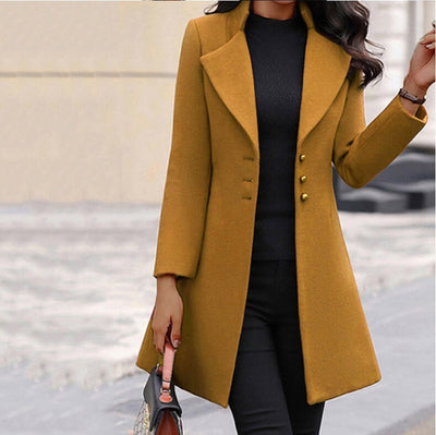 Trenchcoat Damen Elegant | Figurbetont Klassisch Lang