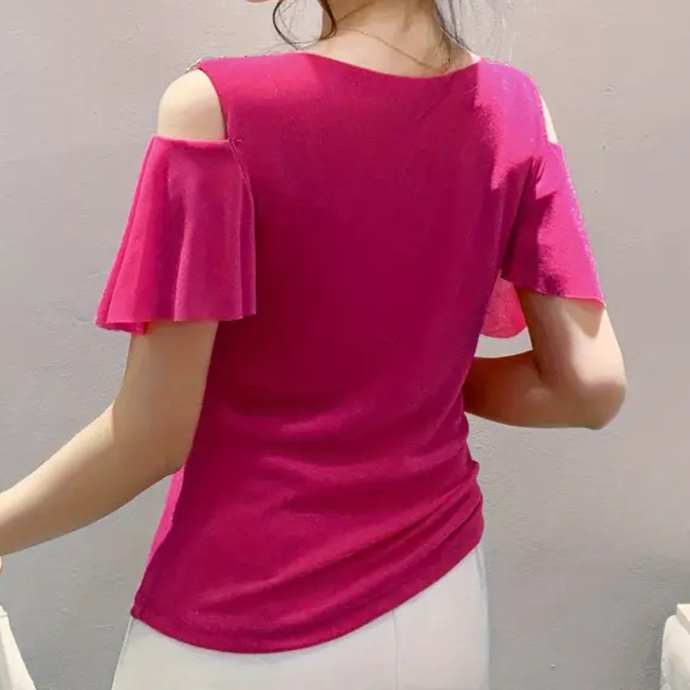 Vera - Stilvolle Bluse mit V-Ausschnitt Damen Vielseitig