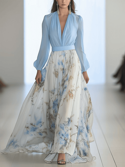 TESSA | Langes Blumen Kleid
