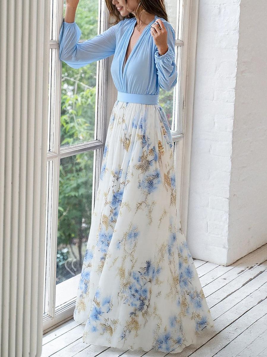 TESSA | Langes Blumen Kleid
