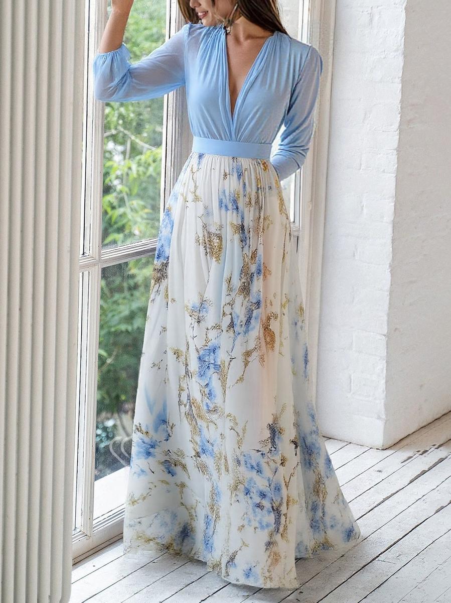 TESSA | Langes Blumen Kleid