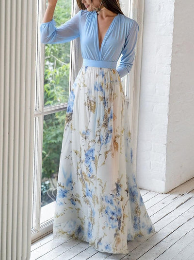 TESSA | Langes Blumen Kleid