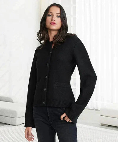 Strickjacke mit Knopfleiste | Weite Ärmel | Elegant und Bequem