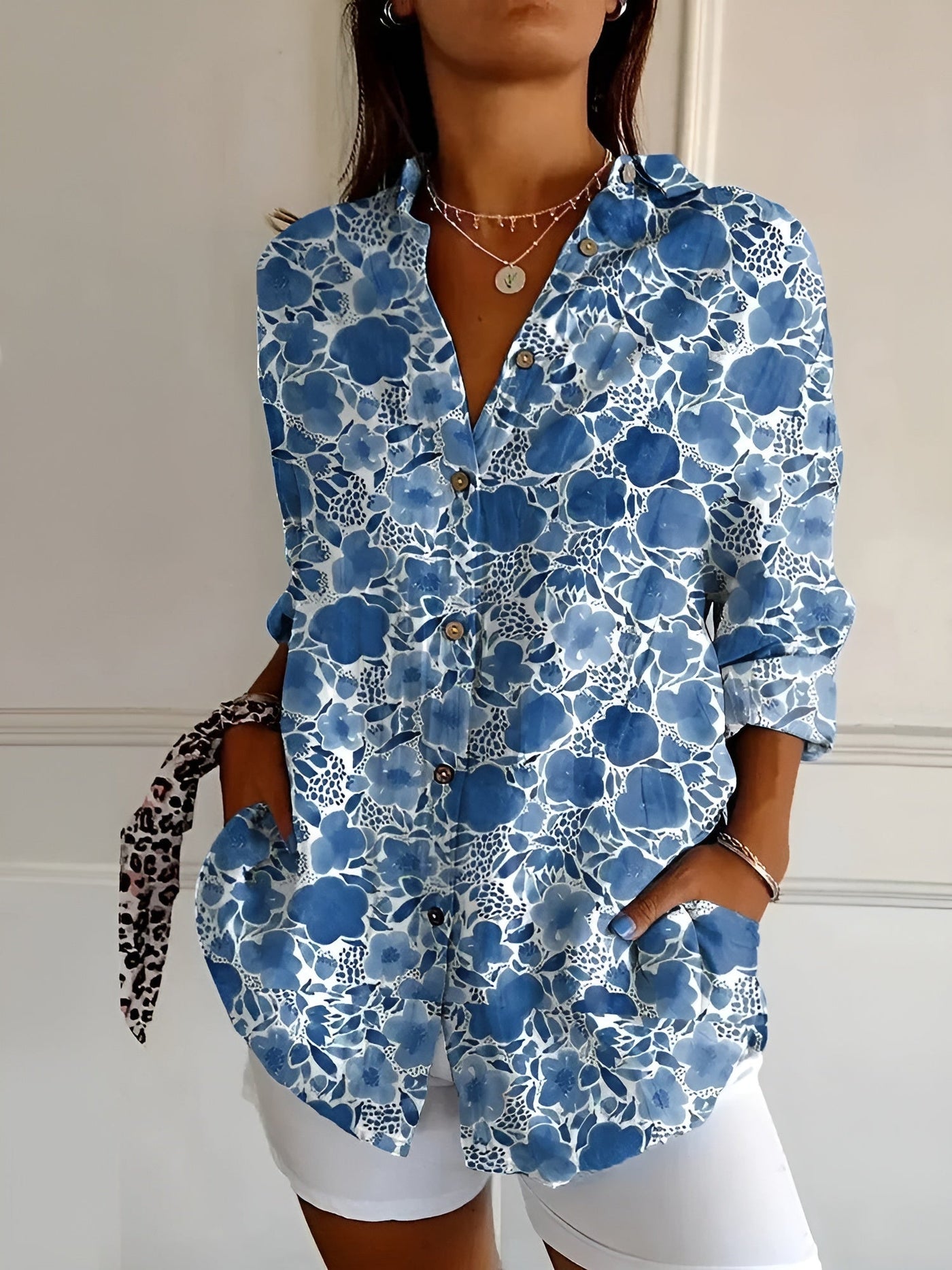 Elegante Damen Hemdbluse – Button-Down Bluse leicht & knitterfrei
