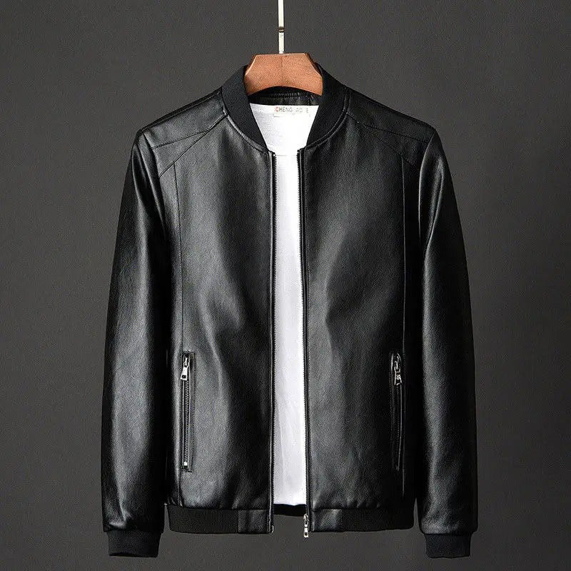 Business Stil Lederjacke Mit Taschen Für Herren | Für formelle Anlässe