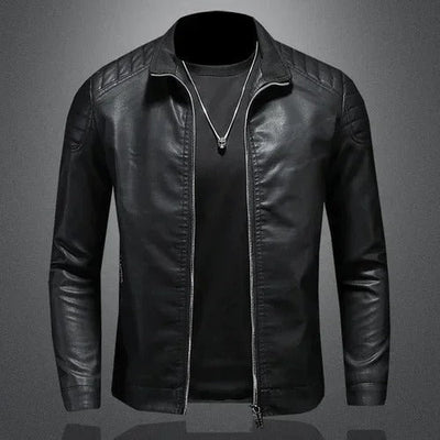 Stilvolle Lederjacke Mit Taschen Für Herren | Perfekt für den Alltag