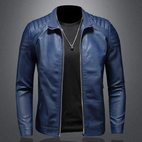 Stilvolle Lederjacke Mit Taschen Für Herren | Perfekt für den Alltag