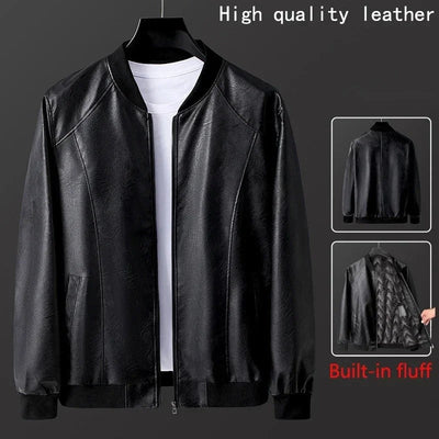 Stilvolle Lederjacke Mit Taschen Für Herren | Perfekt für den Alltag