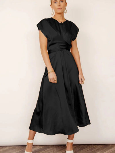 Claire™ – Damen Midi Seidenkleid Elegant & Bequem für Hochzeitsgast