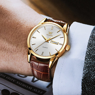 van Baerle® - Luxuriöse Business-Leder-Uhr
