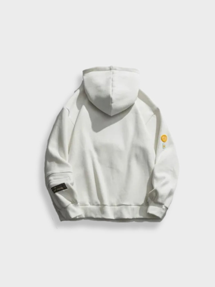 Vintage Emoji Druck Hoodie Für Herren | Bequeme Freizeitkleidung