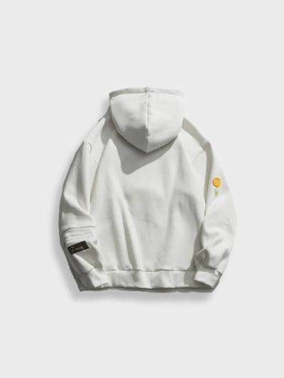 Vintage Emoji Druck Hoodie Für Herren | Bequeme Freizeitkleidung