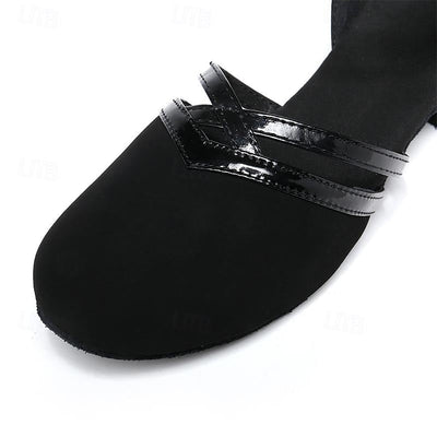 Elegante Damen Pumps mit Blockabsatz – Bequeme Riemchenschuhe in Schwarz, ideal für Büro und festliche Anlässe